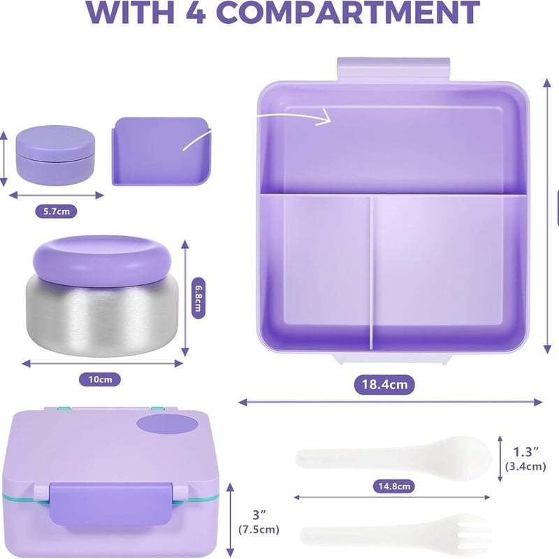 Kids Insulated Leakproof Bento Lunch Box