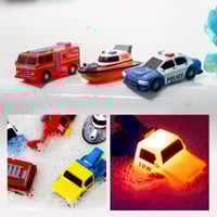 6 Pack Water Activated Flashing Colors Soft Squeezable Sensory Toys