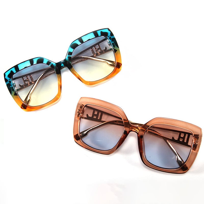 Unisex Vintage Trendy Large Frame Sunglasses