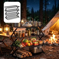 Durable Foldable Stainless Steel Storage Rack