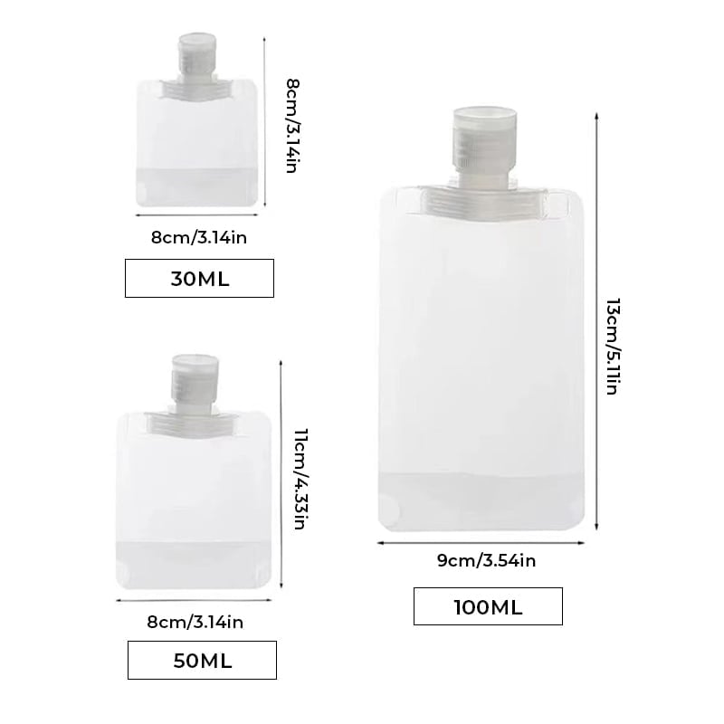 Portable Travel Fluid Dispensing Packing Bag
