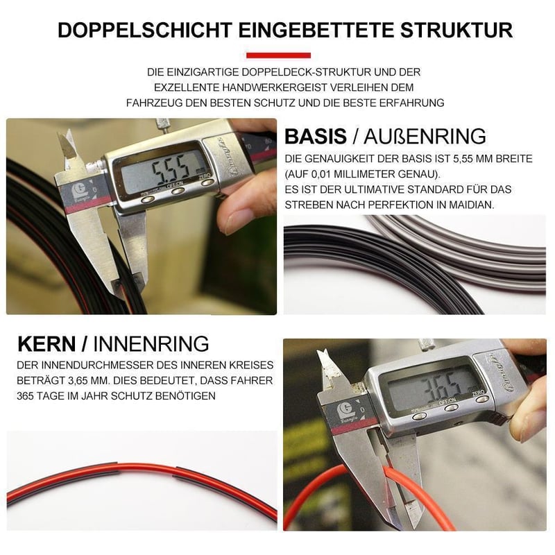 Radnaben Dekorative Schutzring Radabdeckungen für Auto(8m Länge)