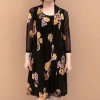 🔥Sommer-Specials🔥Damenkleid mit Blumendruck