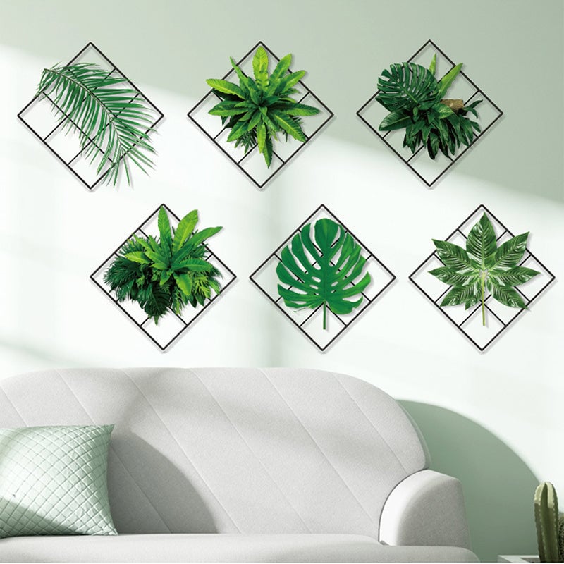 Autocollant Mural 3D Plante Verte
