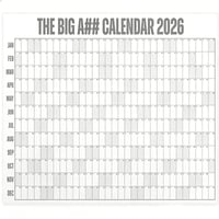 Großformatiger Wandkalender