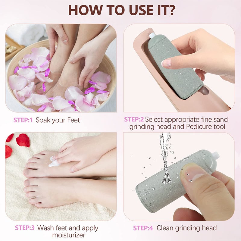 Dual Head Electric Feet Callus Remover