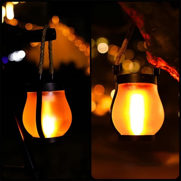 Hanfseil-Solarlichter