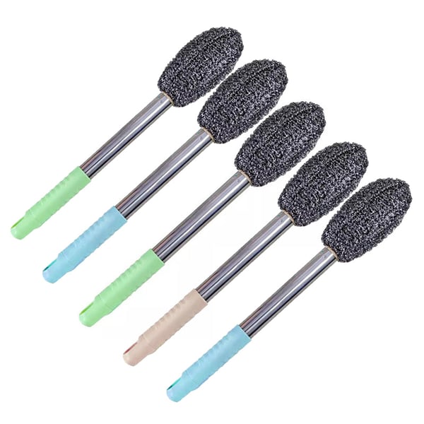 Long handle stainless steel pot brush