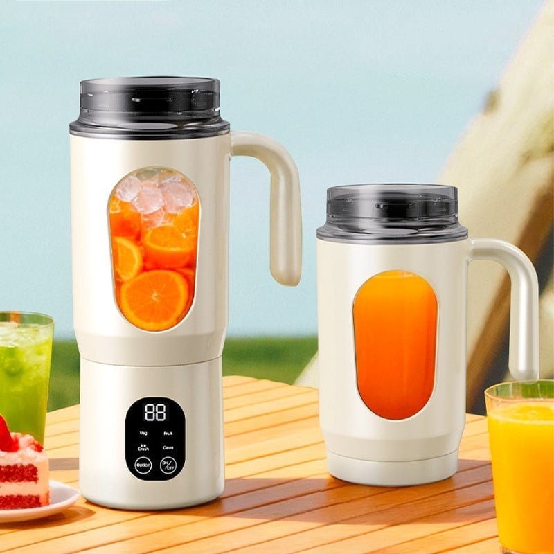 Portable 2-in-1 Electric Juicer and Smoothie Blender