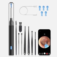 Kit d'épilation des oreilles avec caméra HD, Endoscope auriculaire avec lumières LED