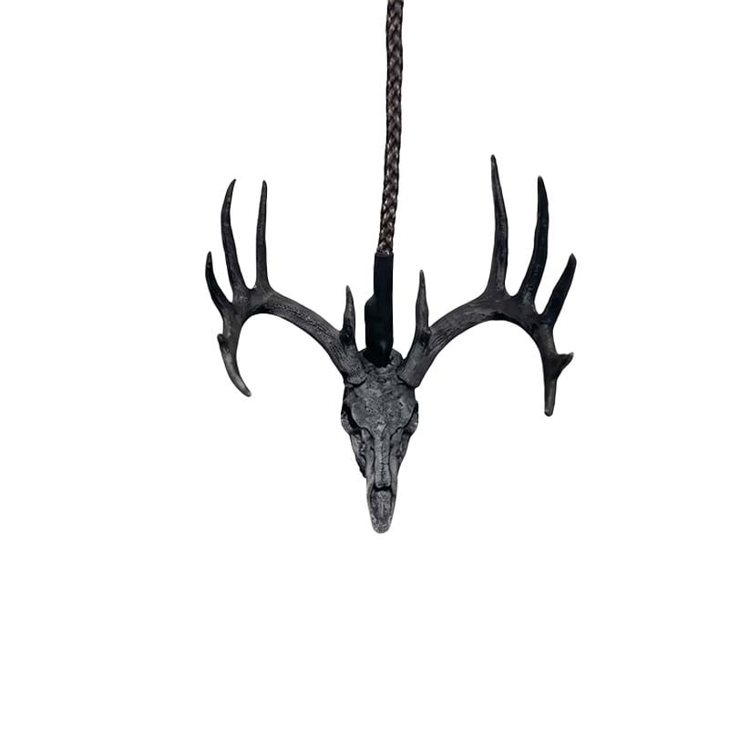 🦌Anhänger für den Rückspiegel aus einem Weißwedelhirsch-Schädel