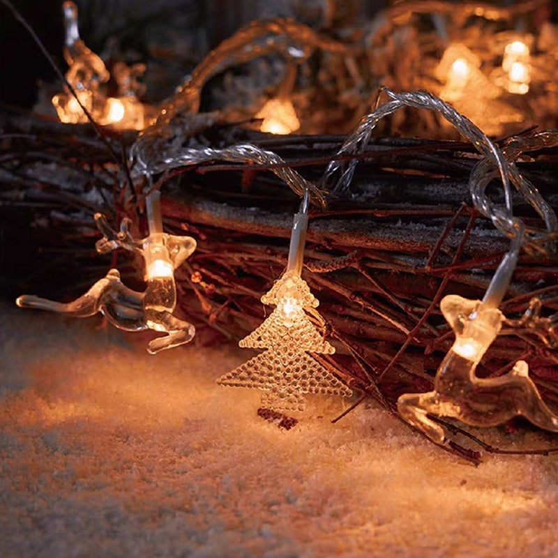 Kerstsneeuwvlok lichtslingers