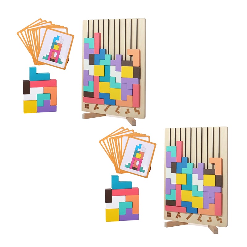 Wooden Stacking Puzzle Set