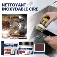 Pâte de nettoyage magique pour l'acier inoxydable