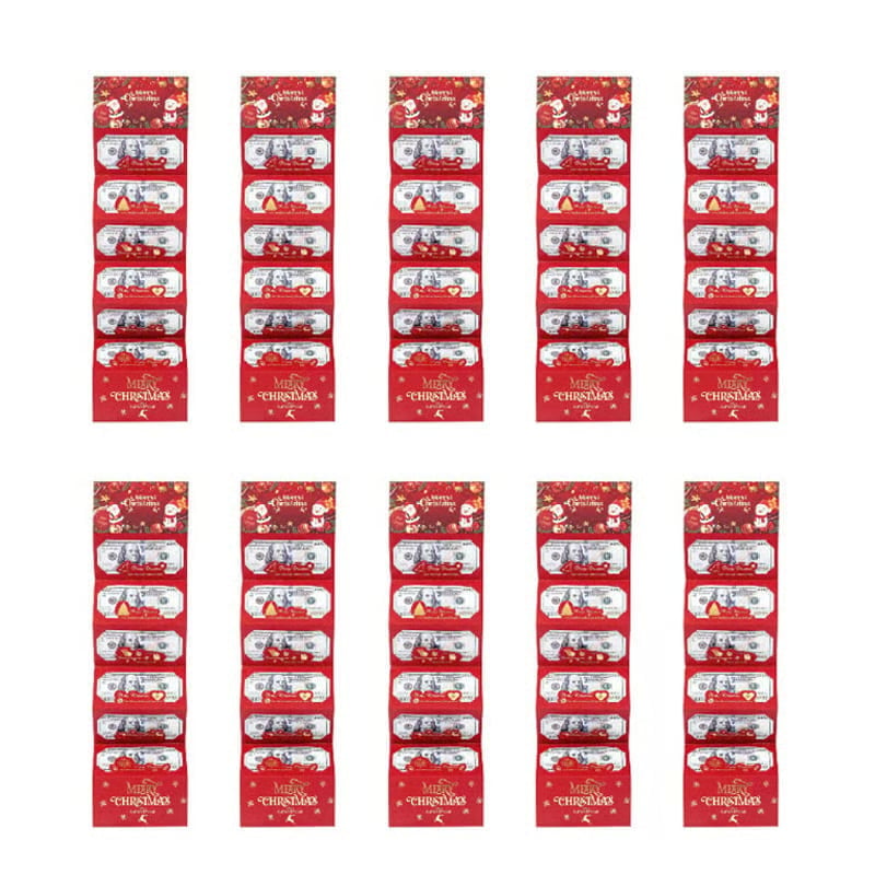 Foldable 6-Slot Christmas Red Envelope