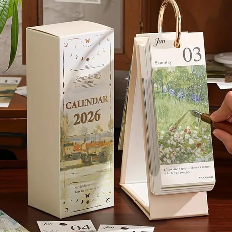 2026 Vintage Oil Painting Calendar