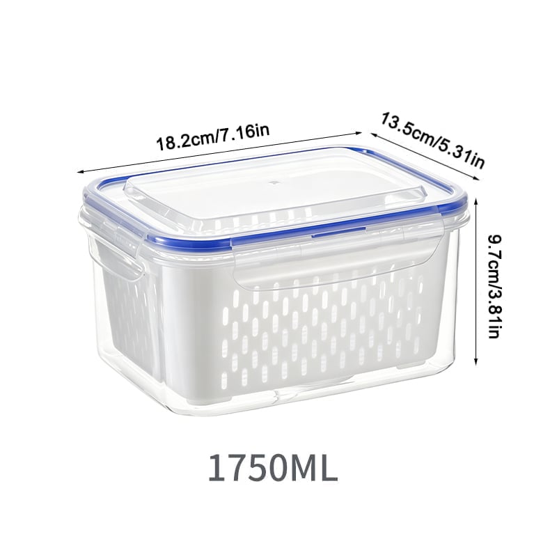 New Food Storage Containers for Fridge with Removable Colander