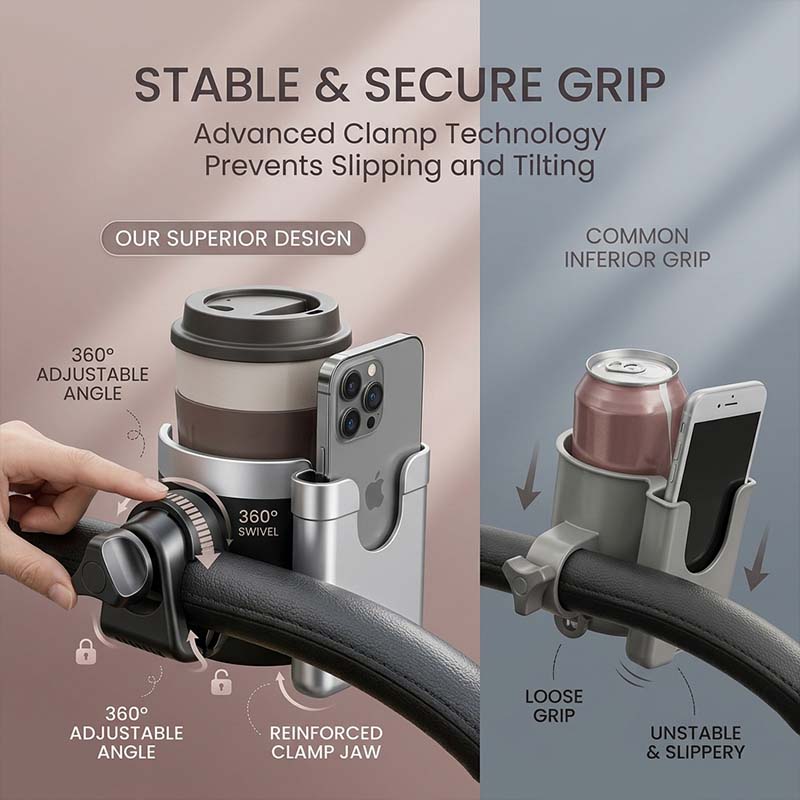 2-in-1 Baby Stroller Cup Holder