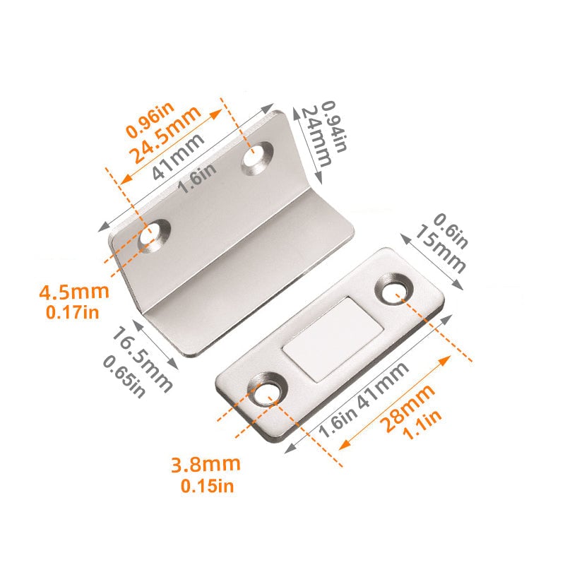 Edelstahl Schrank Magnetische Tür Catch Schrank