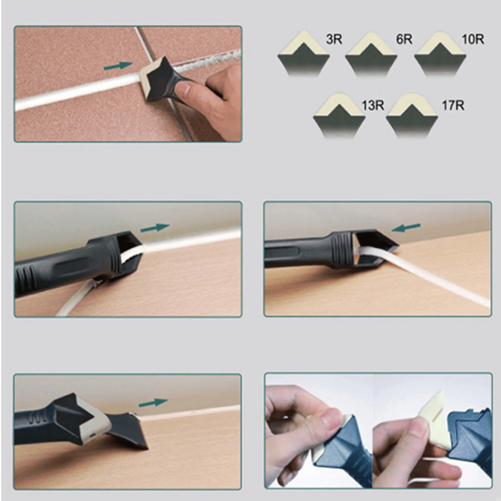 3-en-1 Outil De Calfeutrage Silicone