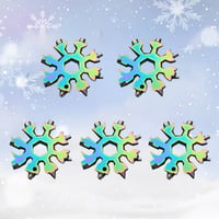 Sakerplus 18-in-1 Stainless Steel Snowflakes Multi-tool