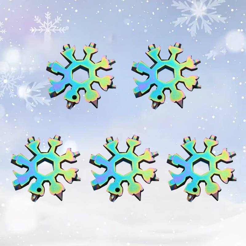 Sakerplus 18-in-1 Stainless Steel Snowflakes Multi-tool