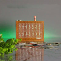 ✨Wooden money box with engraved figures