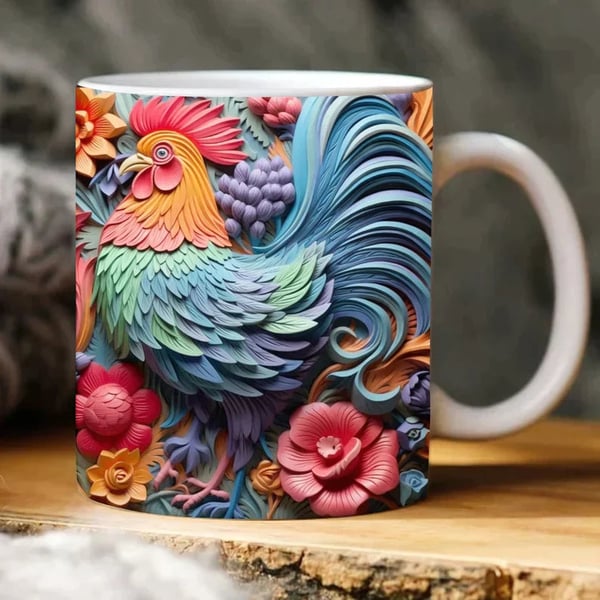 🐓Tazza con pollo 🎁Una buona scelta per il regalo di Natale