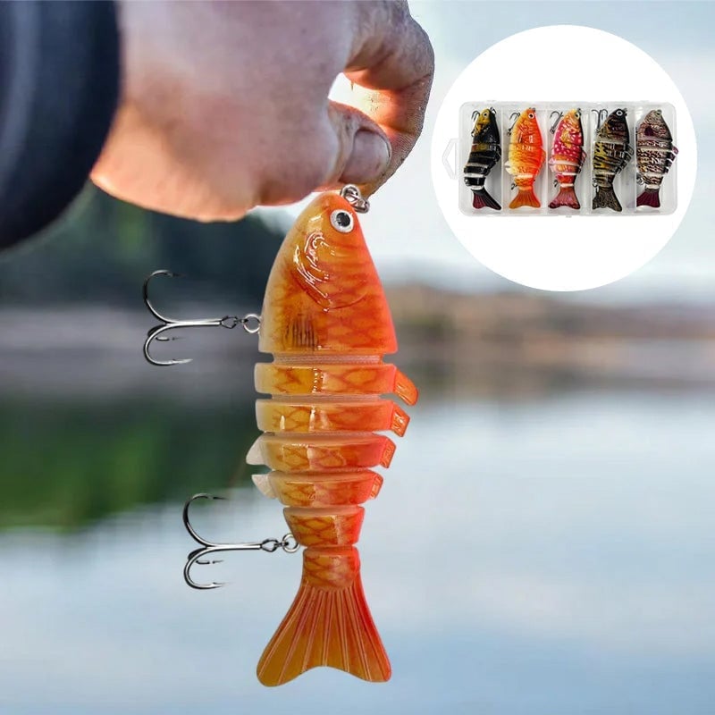 Multi-segmented Fish Swimbait Lure Set