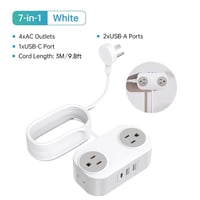 Sakerplus Compact Travel Power Strip
