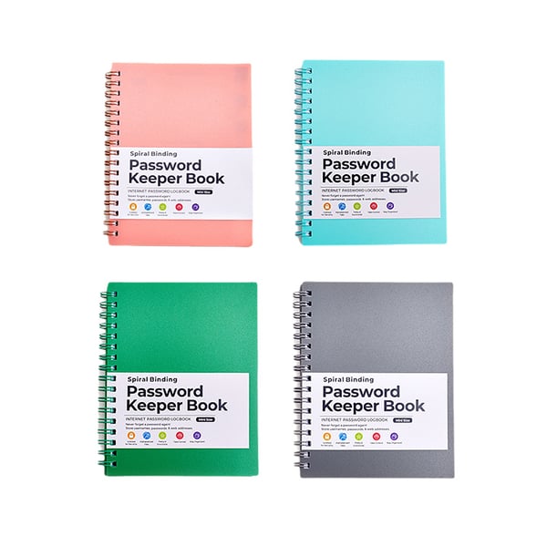 A6 Coil Password Keeper Book