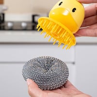 Simpatica spazzola per piatti a forma di anatra