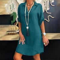 Nordisk Kortärmad Skjortklänning