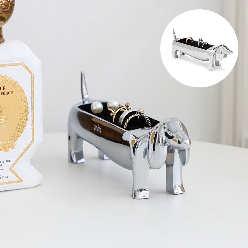 Sausage Dog Ring Holder Jewelry Stand