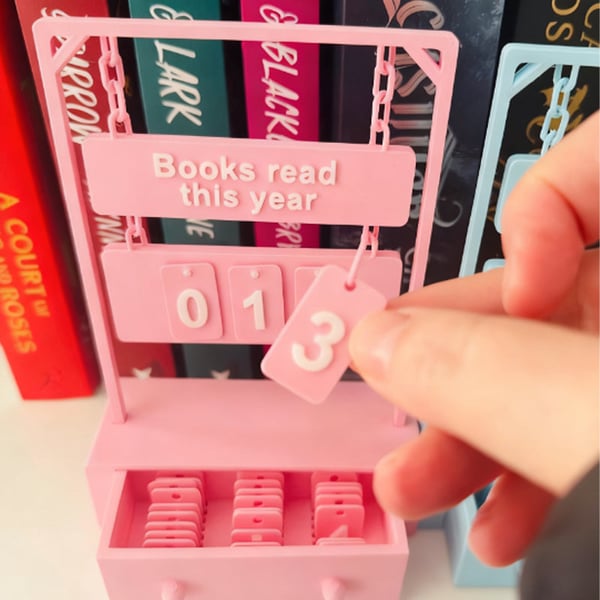 Hanging Book Counter With Numbers