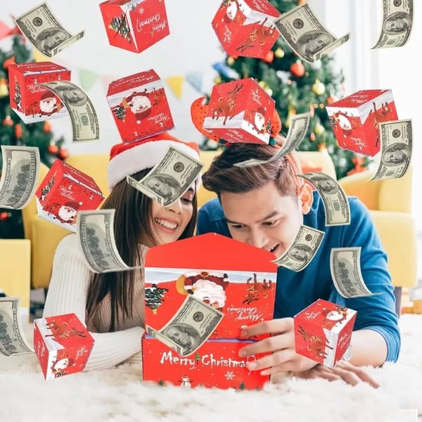 Christmas Surprise Explosion Bouncing Gift Box