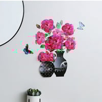 DIY Pflanzenvase Dreidimensionale Wandaufkleber
