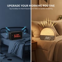 Kexon™ Fabric Wake-Up Light Alarm Clock