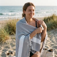 Large Quick Dry Jacquard Beach Bath Towel