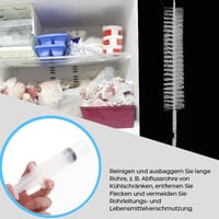 Reinigung des Abflusslochs im Kühlschrank