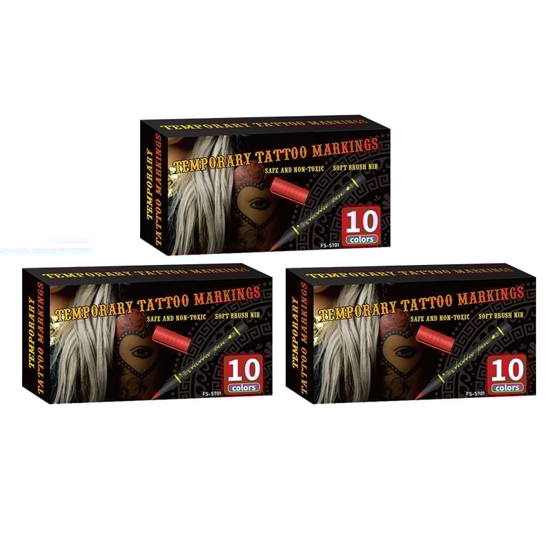 Midlertidige Tattoo Markers Sett
