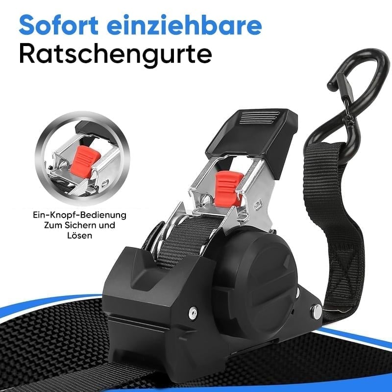 Premium automatic ratchet straps