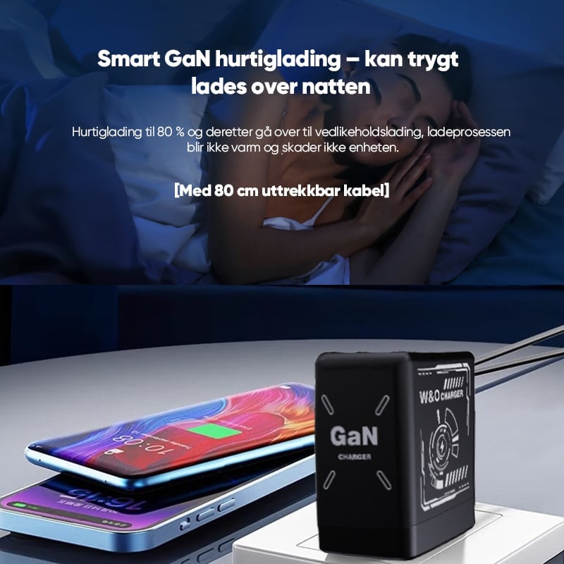 Dobbel Strømforsynings Lader