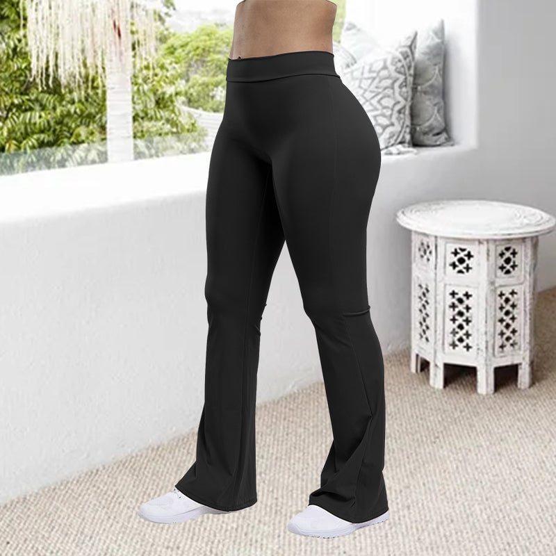 Yoga-Schlaghose mit hoher Taille