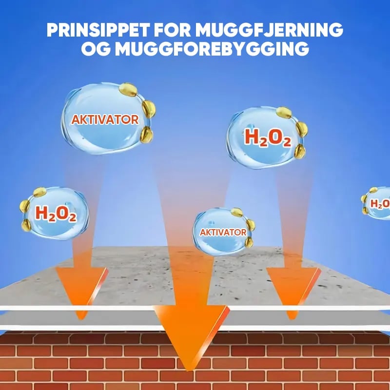 Hurtigvirkende Anti-Mugg Veggrensespray