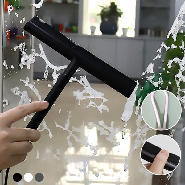 Rubber strip cleaning wiper