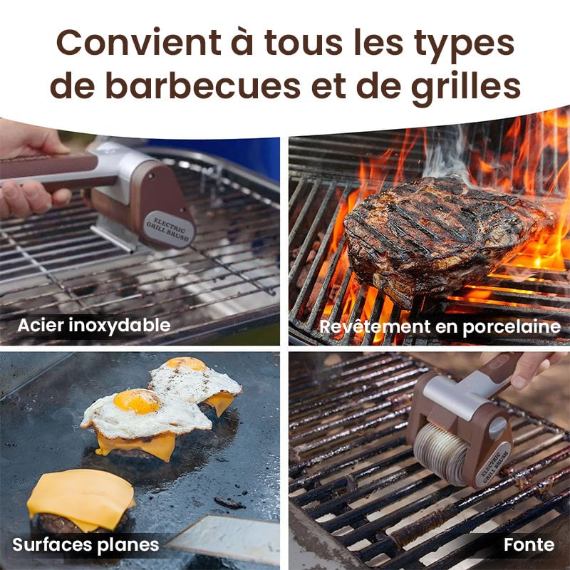 Nettoyeur électrique pour barbecue sans poils