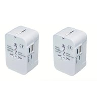 Adaptateur de voyage universel avec deux ports USB