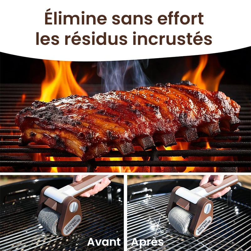 Nettoyeur électrique pour barbecue sans poils