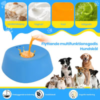 Långsammatande Flytande Hundskålar